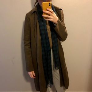 Brown Suede Pocketed coat